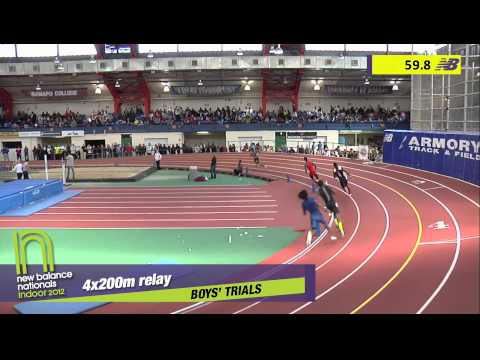 Boys 4x200m Heat 2 - New Balance Indoor Nationals 2012