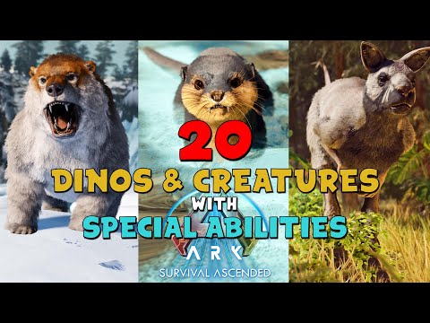 20 Dinos/Creatures w/ Special Abilities You NEED To Tame in ARK: Survival Ascended!