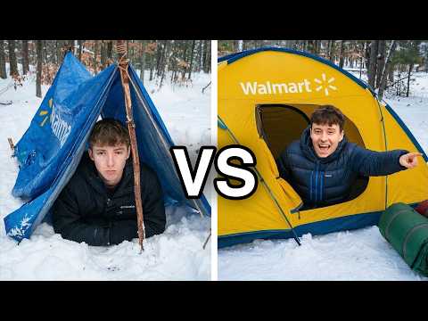 $25 VS $250 Walmart Overnight Survival Challenge!