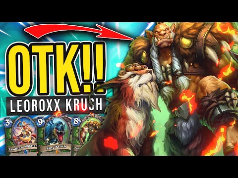 This Deck is MUCH STRONGER after the nerfs! - OTK Leoroxx Krush Vault Hunter - Hearthstone