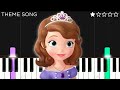 Sofia The First Theme EASY Piano Tutorial