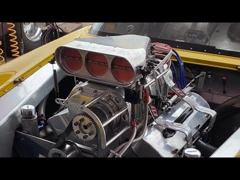 Blown Alcohol 582 Merlin Big Block Chevy Fire Up