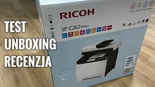 Kopierer Drucker RICOH SPC262 Farbscanner Unboxing Beschreibung Teststart