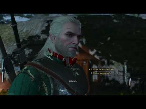 Contract: Strange Beast - Killing The Hagubman | Witcher 3 Wild Hunt