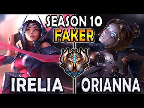 T1 Faker IRELIA vs ORIANNA MID - Patch 10.15 Ranked Korea ✔️