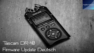 Video thumbnail for TASCAM DR-40 Anleitung Firmware Update Deutsch by MigsTechnikBude