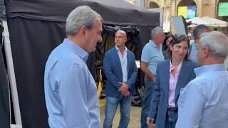 Mario Calabresi e Elly Schlein, il primo incontro (complice Enrico Mentana)