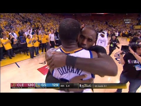 Last minute of the 2017 NBA Finals Game 5 - 2017 NBA FINALS Cavaliers vs Warriors
