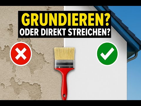 Fassade grundieren, oder nicht? Ist Streichen und eine Grundierung notwendig? [+wichtige Tipps]