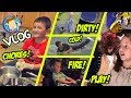 CHASE'S WEIRD DREAM! / Winter Pool Roll / Chores and School Play (Funnel Vis Fam Vlog)