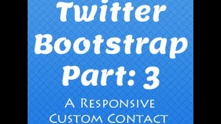 Twitter Bootstrap: Responsive Contact Page Tutorial