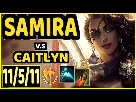 LEO (SAMIRA) vs CAITLYN - 11/5/11 KDA BOTTOM ADC GAMEPLAY - KR Ranked MASTER