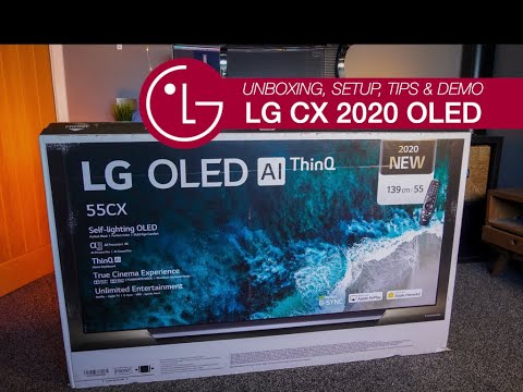 LG CX OLED Latest Model Unboxing, Setup Tips & Demo