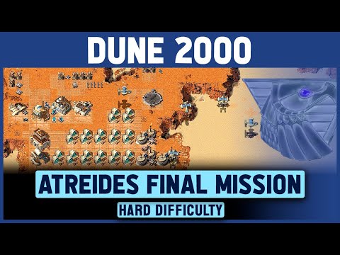Dune 2000 - Atreides Final Mission (Left Map) - Hard Difficulty - 1080p