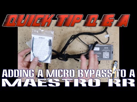 How to add a Micro Bypass to a Maestro RR harness for a Pioneer radio