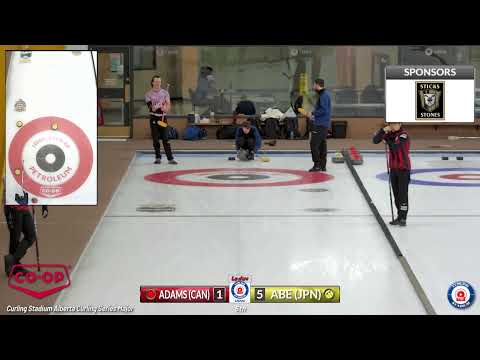 Shinya Abe vs. Cole Adams - SEMIS - Curling Stadium Alberta Curling Series #3d