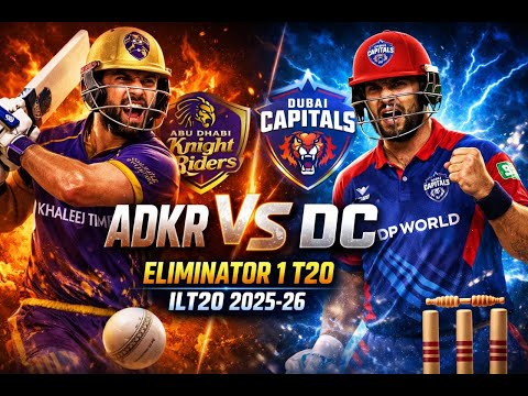ILT20 Live / Abu Dhabi Knight Riders vs Desert Vipers Live, 17th T20 / ilt20 live match today