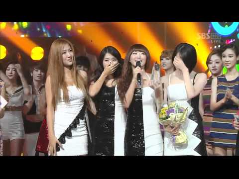 [SBS인기가요] 씨스타 - 1위수상&앵콜무대 110911