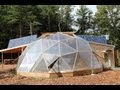 Building the Aquaponic Geodesic Dome Greenhouse in TWO Minutes!