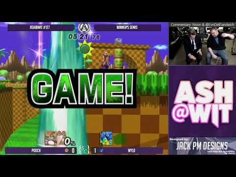 Pooch (Sheik, Zelda) vs Wyld (Sonic) - ASH@WIT #127 Project M Winner's Semis