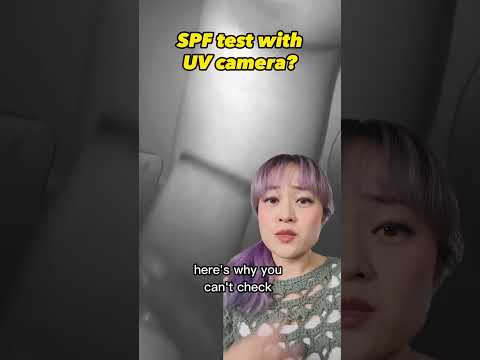 UV cameras don't show SPF