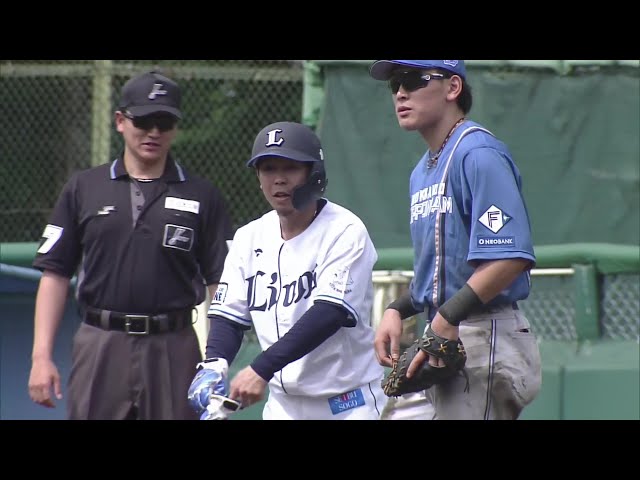 [Farm] A hit for the counterattack!! The Lions 'Ryosuke Kodama hits a timely hit to the right field to get one point back!! June 4, 2025 Saitama Seibu Lions vs Hokkaido Nippon-Ham Fighters