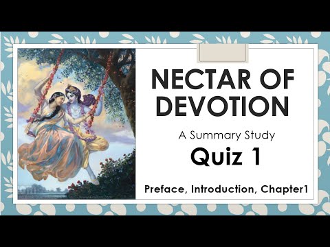 Nectar of Devotion - Quiz1