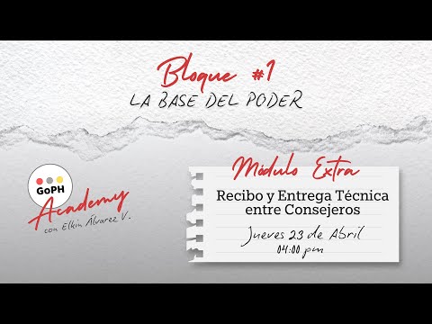 2.1 (Módulo extra) Recibo y Entrega Técnica entre Consejeros