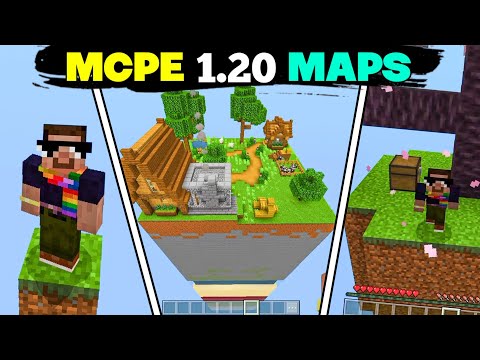 Top 5 Maps For Mcpe 1.20 | One Block Map mcpe | minecraft skyblock download | Akela X Pro