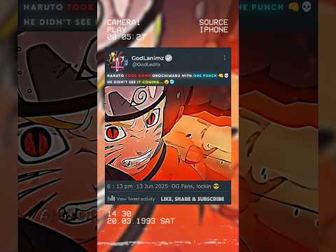 The Moment Naruto LOST CONTROL 😮 And The Nine Tails Woke Up ☠️🔥😈