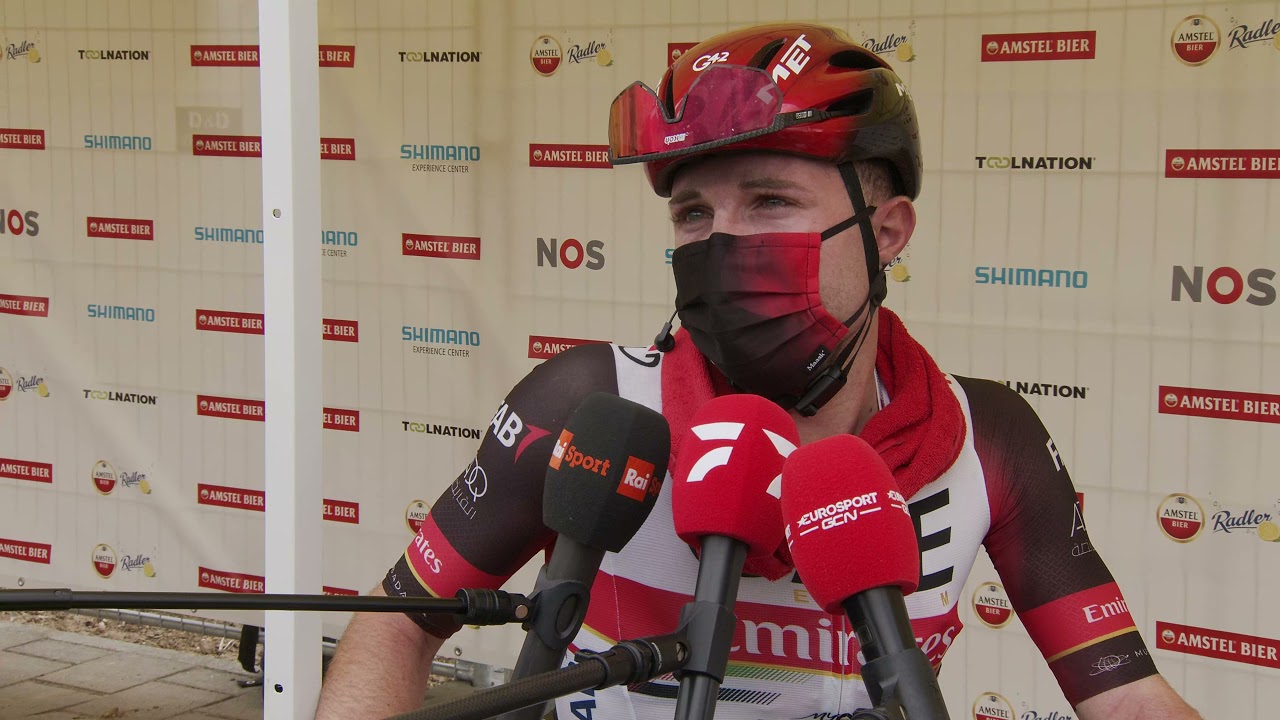 Marc Hirschi - Interview at the finish - Amstel Gold Race 2021 - YouTube