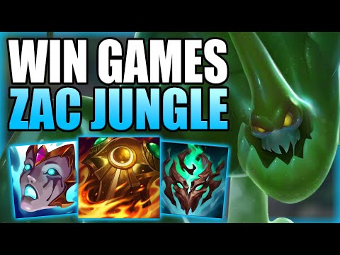 HOW TO WIN GAMES WITH THE BEST SOLO Q TANK JUNGLER ZAC! - Gameplay Guide League of Legends
