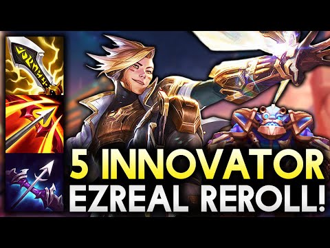 3 STAR EZREAL CARRY WITH 5 INNOVATOR BEAR TANK!! | Teamfight Tactics Patch 12.5