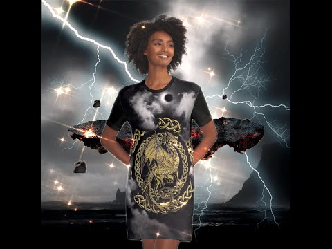 ⚡Grab your Fantasy Golden Celtic Dragon with 25% off all clothing on Redbubble - Kim Andrews #Shorts