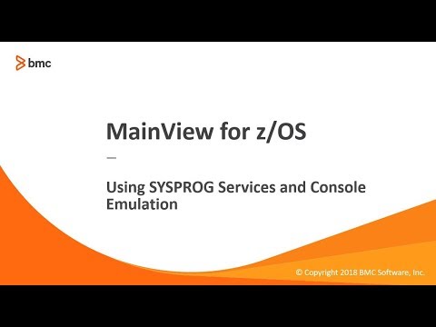 MainView for z/OS - Using SYSPROG Services and Console Emulation