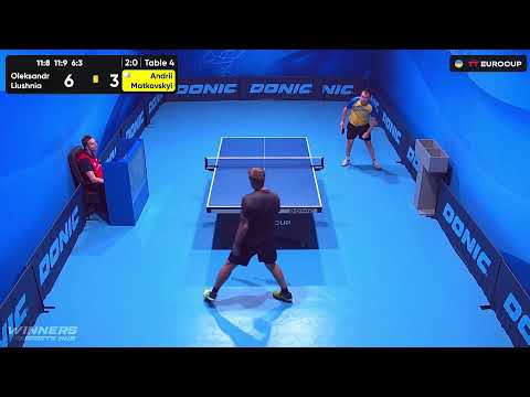 12:00 Oleksandr Liushnia - Andrii Matkovskyi 12.08.2023 TT Euro.Cup Ukraine Professional. TABLE 4