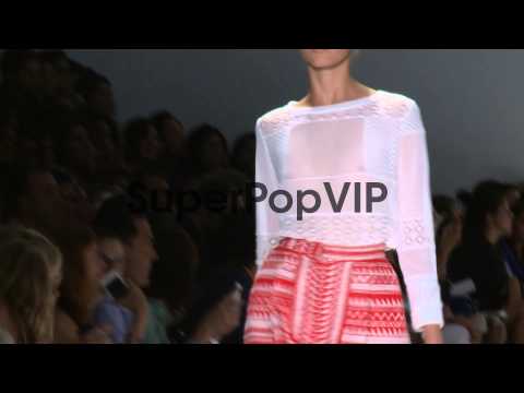 Models walk down the runway during Custo Barcelona - Runw...