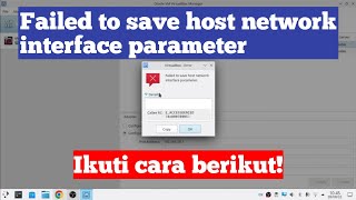 Download lagu Cara Mengatasi Failed to save host network interface parameter Di Virtual Box Linux Ubuntu mp3