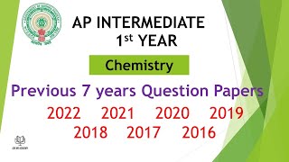Download Lagu AP Inter 1st Year Chemistry 2022, 2020, 2019, 2018, 2017, 2016 Question Paper public exams IPE Thumbnail