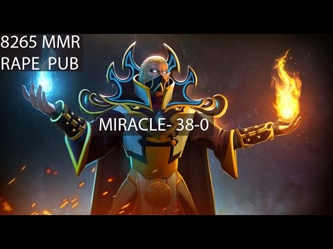 Miracle- Alien Plays Invoker 38-0 King Rape Pub Rage Dota2 Gameplay