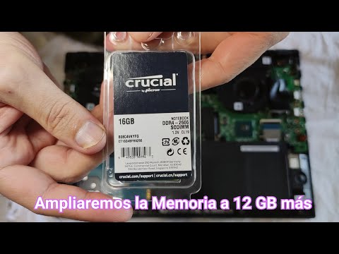 Ampliación de memoria RAM Laptop Asus X571GD