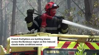 French firefighters battle major Bordeaux wildfire ahead of fourth heat wave