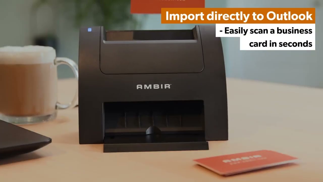 AMBIR PS670ST-BCS Business Card Scanner with AmbirScan Business Card Software