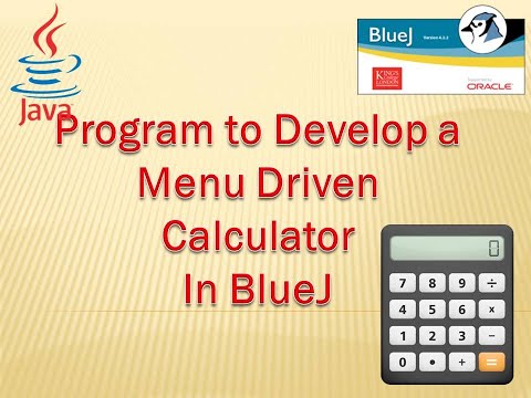 Program To Develop A Menu Driven Calculator In Bluej Bluej Java Computerprogramming Programming