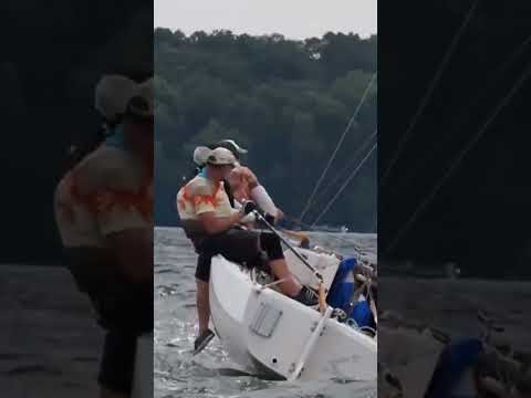 J22 heavy air one design sailing racing action!   Wayzata Yacht Club Heavy Air Cup July 2022