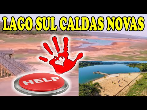 LAGO SUL QUASE SECO - Caldas Novas, Goiás.