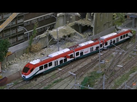 Minuetto Leonardo Express ViTrains sul plastico del Gruppo Fermodellistico Tartaruga