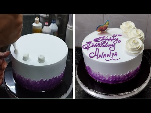 Amazing Black forest Birthday Cake Design |Birthday Cake Flower Decorating