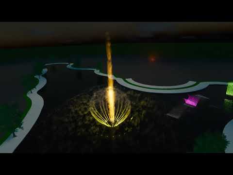 Musical Fountain 3D Concept 10
