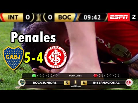 BOCA JUNIORS VS INTERNACIONAL EN VIVO,ver BOCA VS INTER HOY 2020 COPA LIBERTADORES penales resumen
